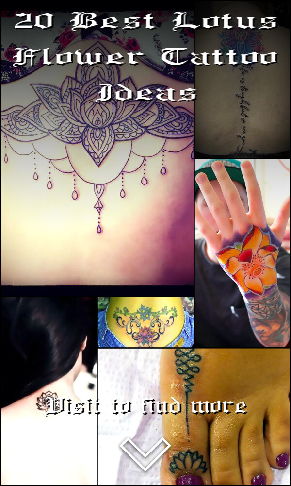 20 Best Lotus Flower Tattoo Ideas