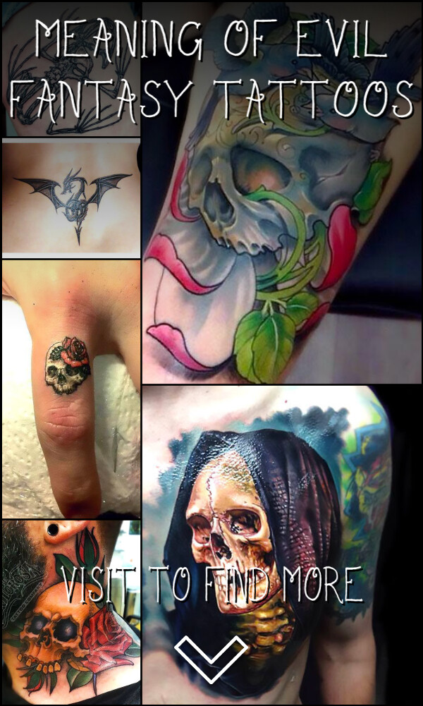 Meaning of Evil Fantasy Tattoos