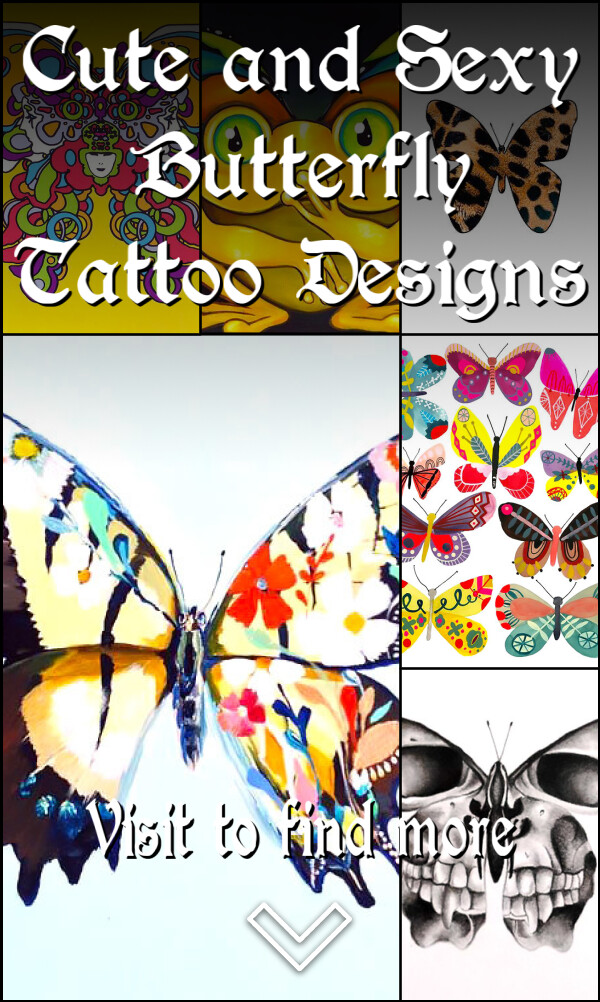 Cute and Sexy Butterfly Tattoo Designs