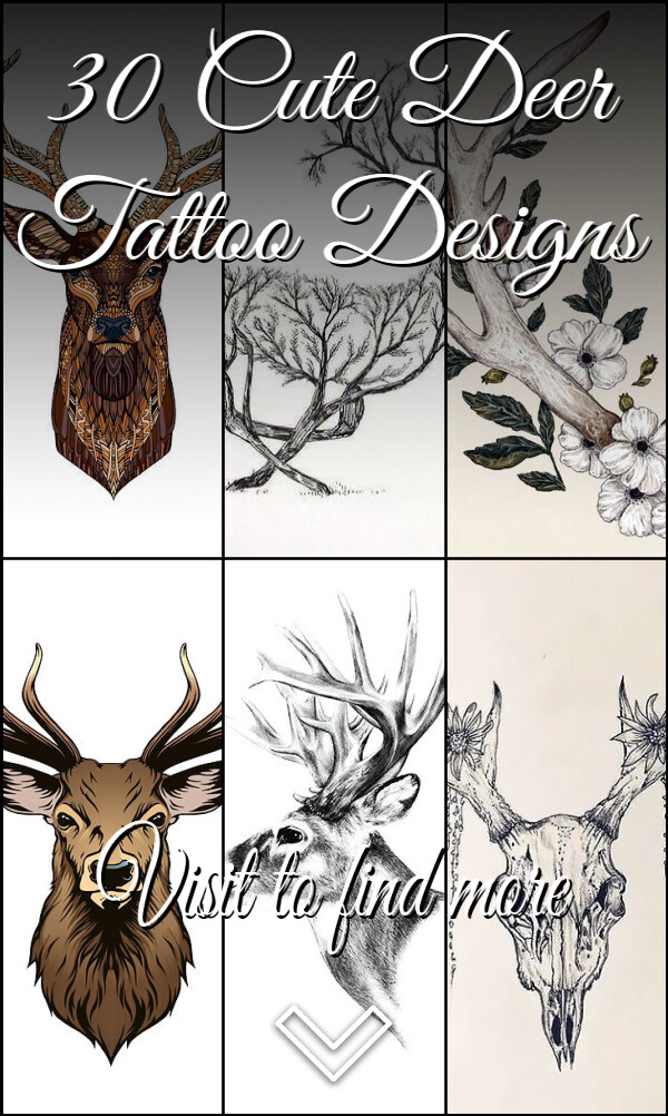 30 Cute Deer Tattoo Designs