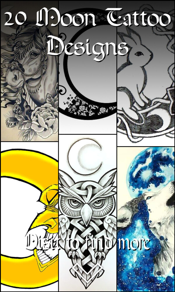 20 Moon Tattoo Designs