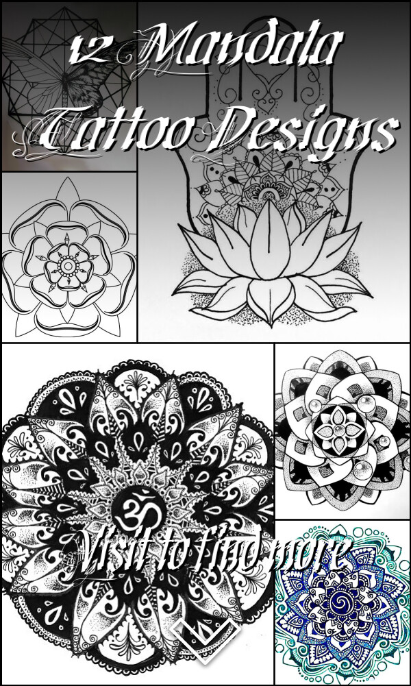 12 Mandala Tattoo Designs