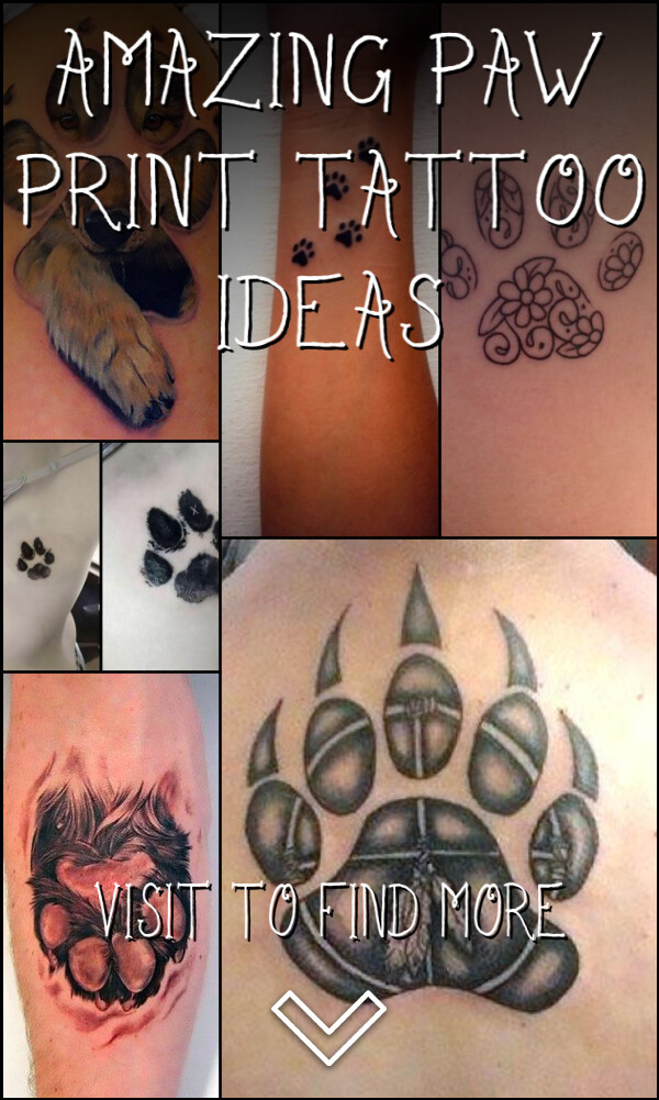 37 Amazing Paw Print Tattoo Ideas