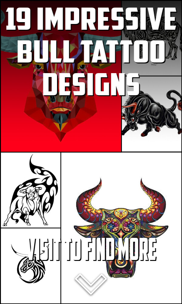 19 Impressive Bull Tattoo Designs