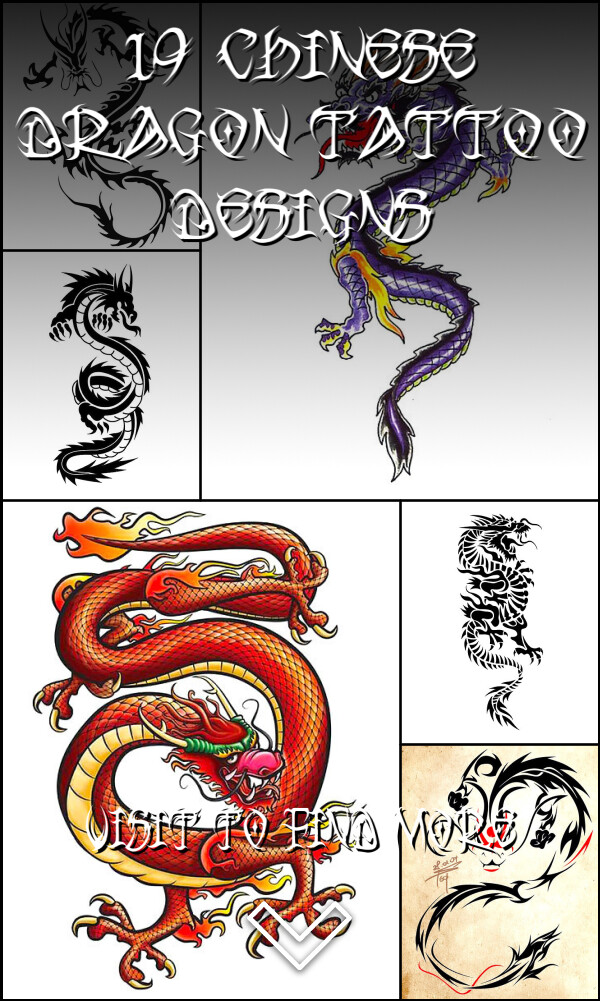 19 Chinese Dragon Tattoo Designs