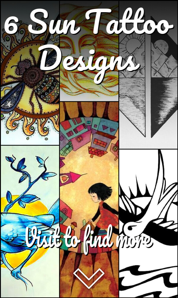 6 Sun Tattoo Designs