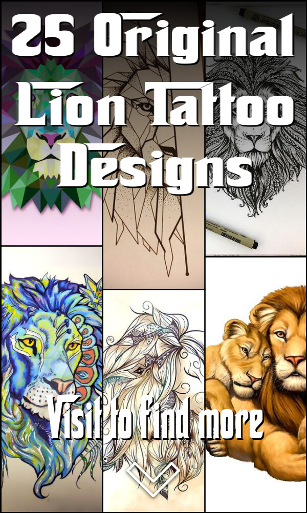 25 Original Lion Tattoo Designs