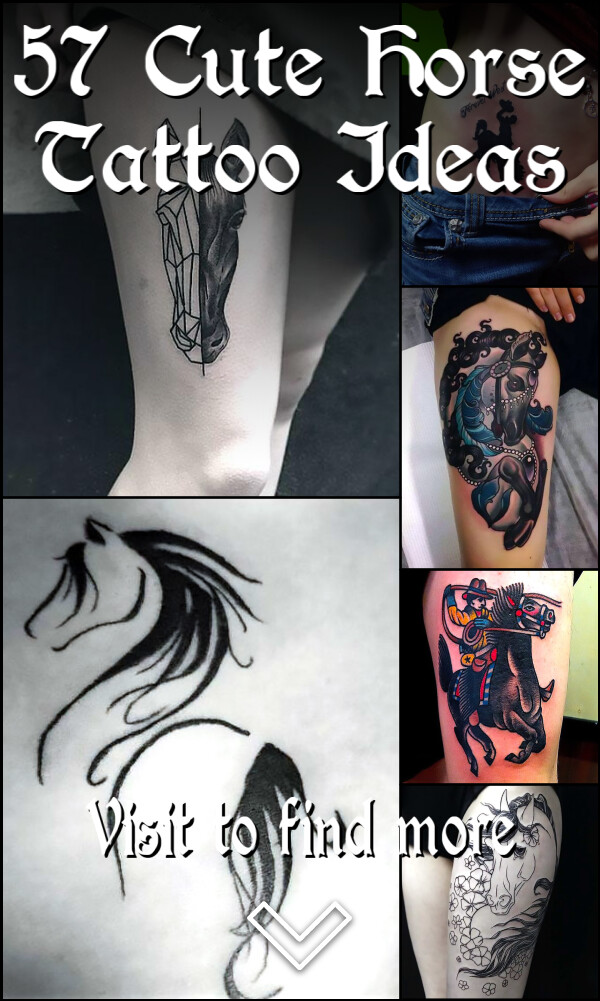 57 Cute Horse Tattoo Ideas
