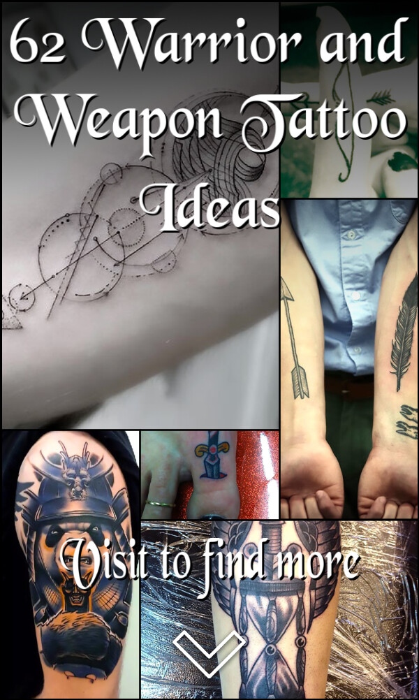 62 Warrior and Weapon Tattoo Ideas