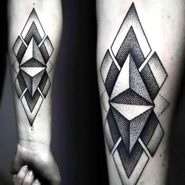 Black Geometric Tattoo