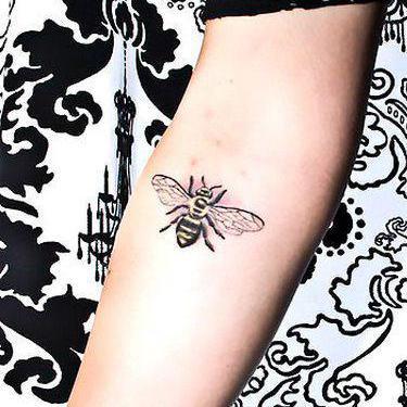 Bee on The Arm Tattoo