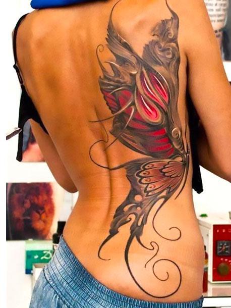Best Butterfly Ever Large Tattoo Idea