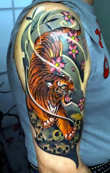 Best Japanese Tiger Tattoo Idea