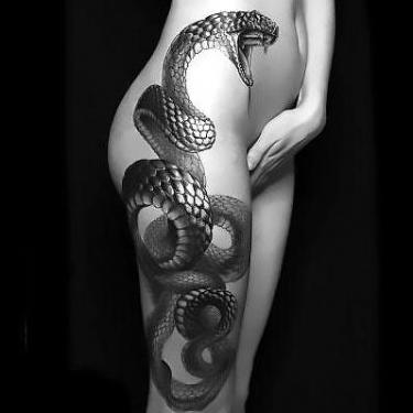 Best Snake Leg Tattoo