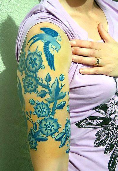 Blue Tattoo of Bluebird Tattoo Idea