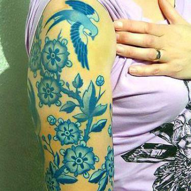 Blue Tattoo of Bluebird Tattoo