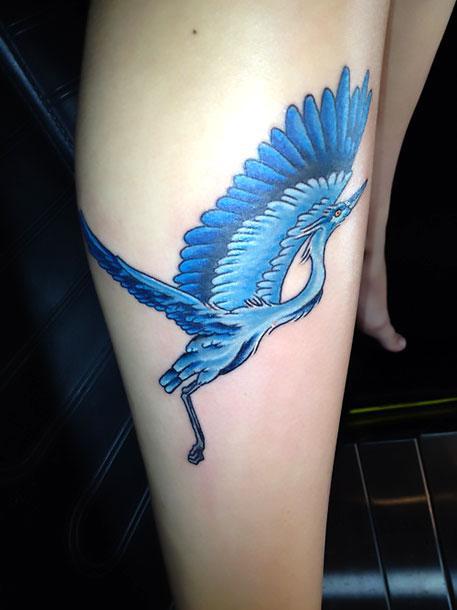 Blue Heron Tattoo Idea