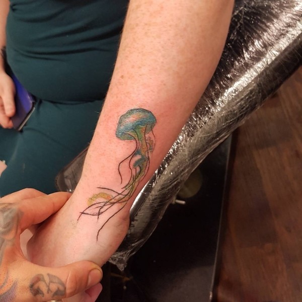 Cool Jellyfish Tattoo Idea