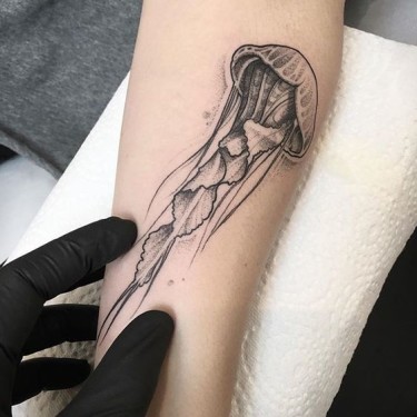 Amazing Jellyfish Tattoo