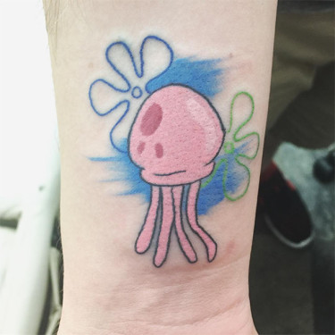 Sponge Jellyfish Tattoo