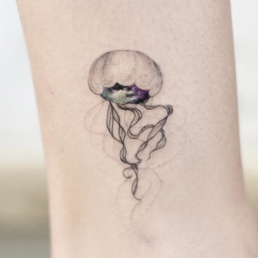 Miniature Jellyfish Tattoo
