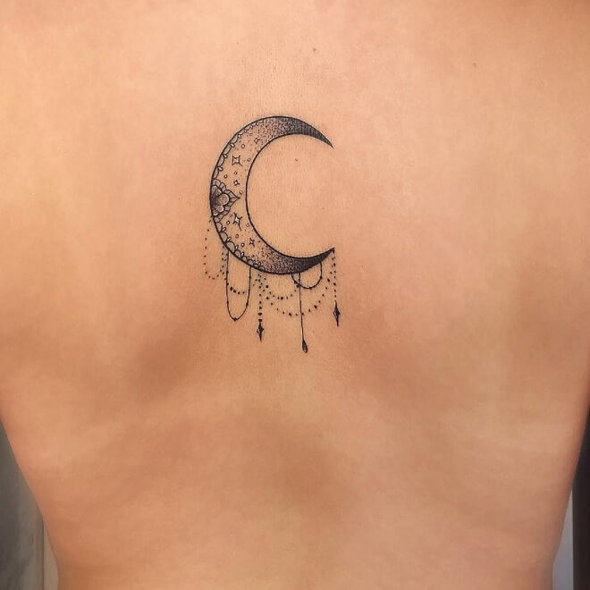 Inspiration Moon Tattoo Idea