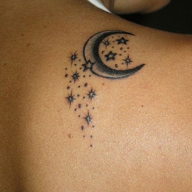 Moon Stars Tattoo