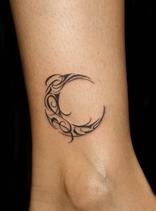 Tribal Moon Tattoo Idea