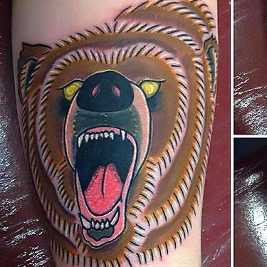 Brown Bear Tattoo