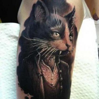 Vampire Cat Tattoo