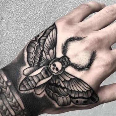 Hawk Moth Tattoo