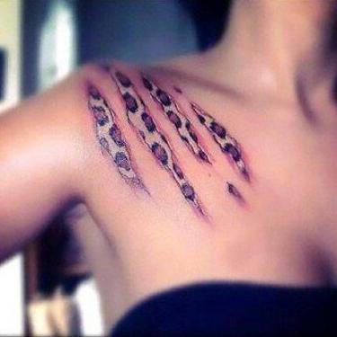 Cheetah Print Tattoo