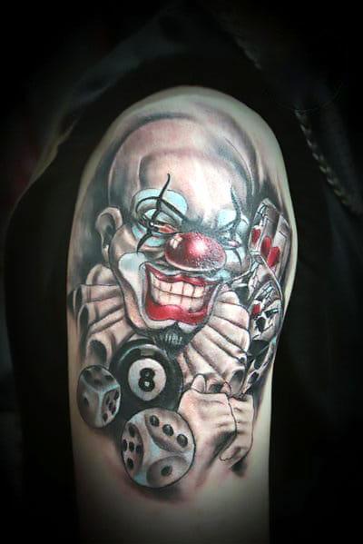 Chicano Clown Tattoo Idea