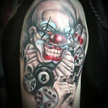 Chicano Clown Tattoo