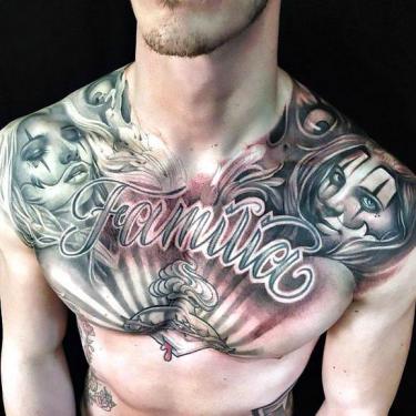 Pete Davidsons Chest Tattoos  Keeping Up With Pete Davidsons 100 Tattoos   POPSUGAR Beauty Photo 3