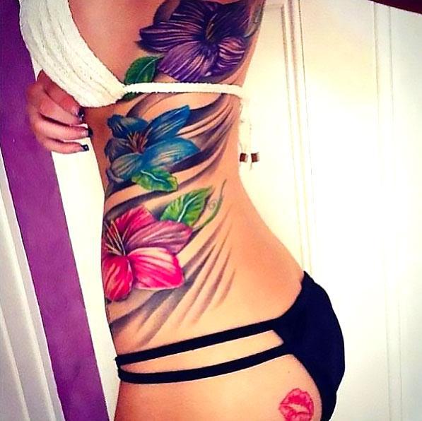 Colorful Tattoo for Girls Tattoo Idea