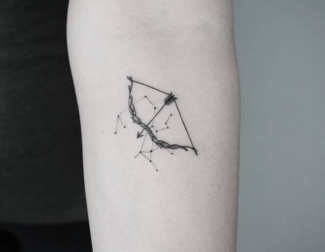 Sagittarius Сonstellation Tattoo Idea