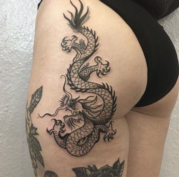 Chinese Dragon Tattoo Idea