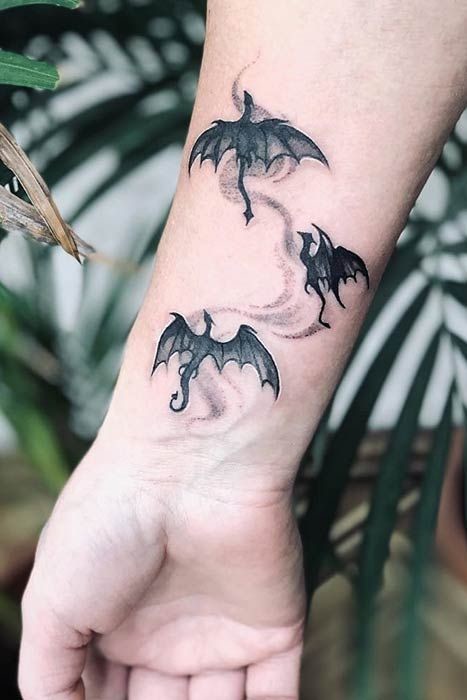Three Dragons tattoo design  relectricbrainstem