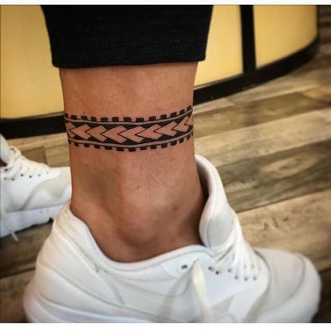Ankle Bracelet Tattoo Idea