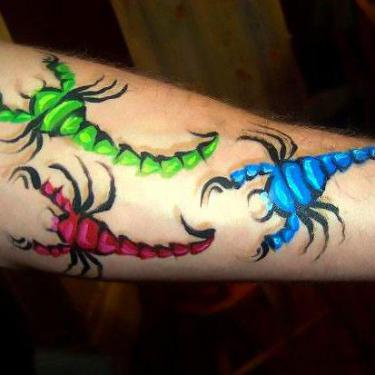 Colorfull Scorpions Tattoo