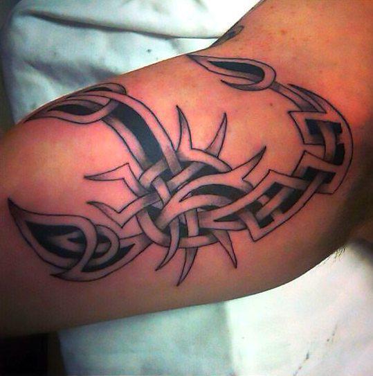 Cool Celtic Scorpion Tattoo Idea
