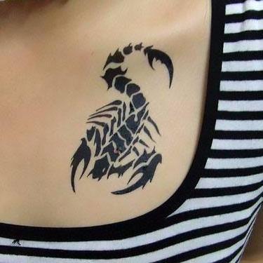 Cool Tribal Scorpion Tattoo