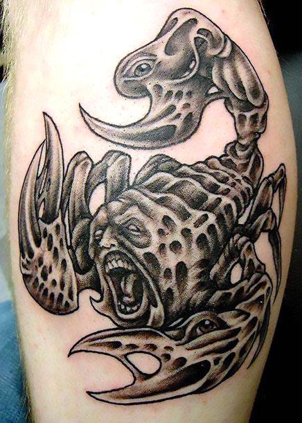 Crazy Scorpion Tattoo Idea