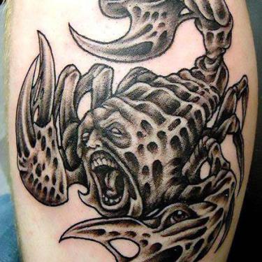Crazy Scorpion Tattoo