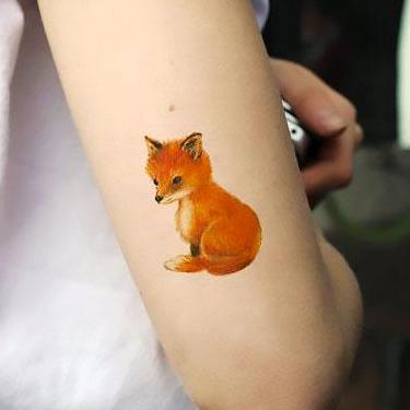 Cute Little Fox Tattoo