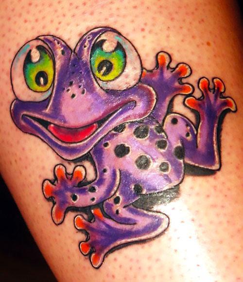 Cute Frog Tattoo Idea