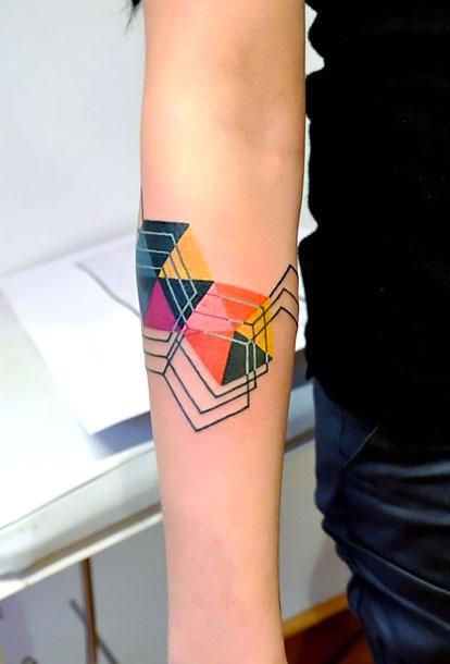 Abstract Geometric Tattoo Idea