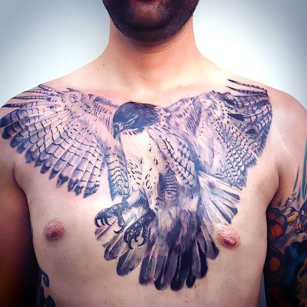 Cool Hawk Tattoo Idea