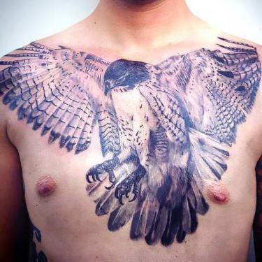 Cool Hawk Tattoo